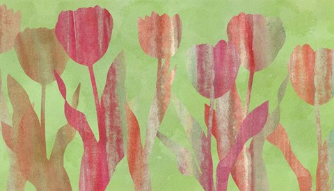 Framed Tulip Shapes III Print