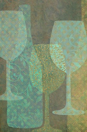 Framed Art of Wine - Burgundy Print