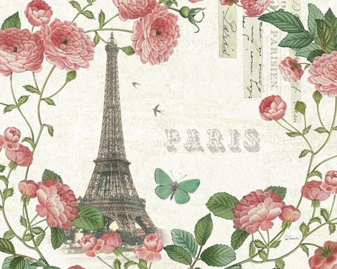 Framed Paris Arbor I Print