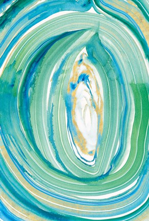 Framed Terrain Gilded I Print