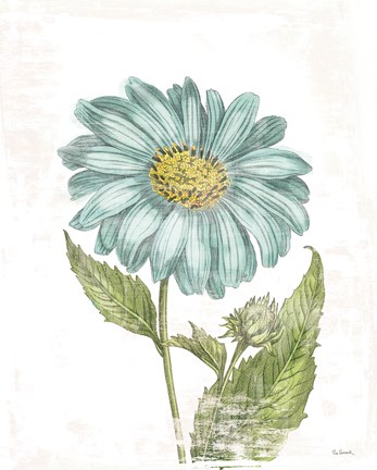 Framed Bloemen Boek II on White Print