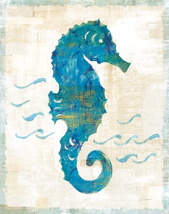 Framed On the Waves III No Script Print