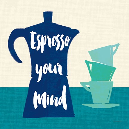 Framed Linen Coffee I Light Print