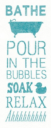 Framed Hand Towel Bath Print