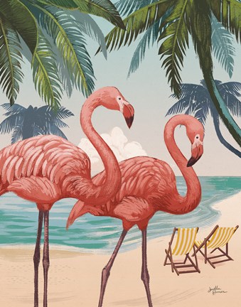 Framed Welcome to Paradise VIII Print