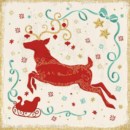 Framed Trimming the Tree VI Print