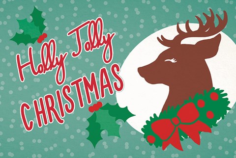 Framed Retro Christmas I Bright Print