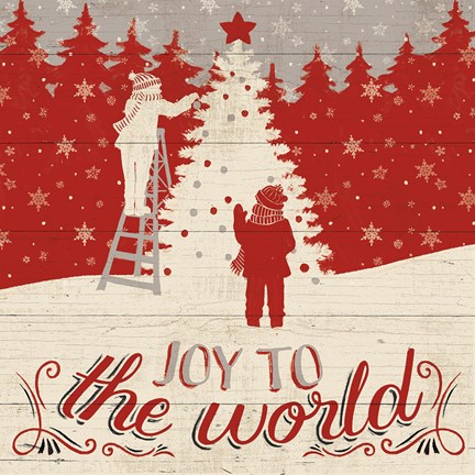 Framed Holiday in the Woods IV Print