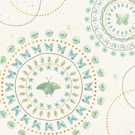 Framed Flutterby Blooms VIII Print