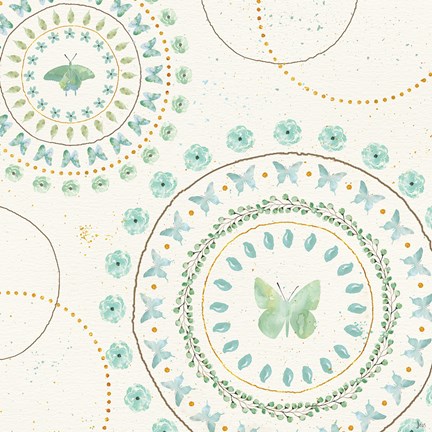 Framed Flutterby Blooms VII Print