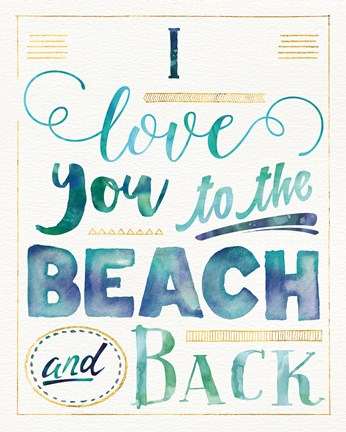 Framed Coastal Words I v.2 Print