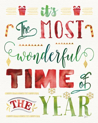 Framed Joyful Wishes II Print