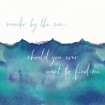 Framed Soft Waves I Print