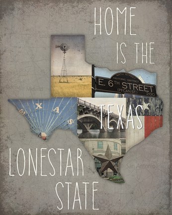 Framed InstaStates III Dark Print