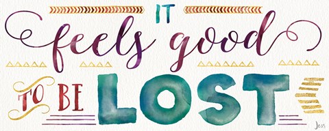 Framed Lost in Words III Print