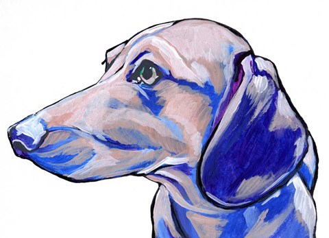 Framed Dachshund Print