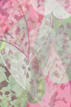 Framed Leaf Pattern III Print