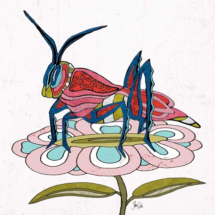 Framed Grasshopper II Print
