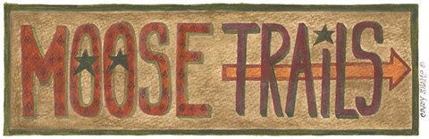 Framed Moose Trails Print