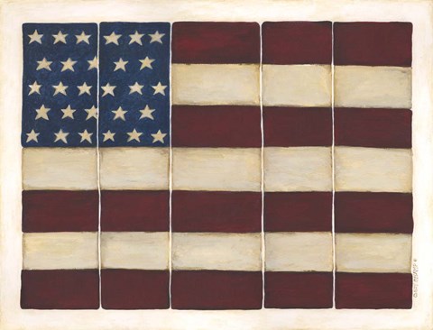 Framed Tiled Flag Print