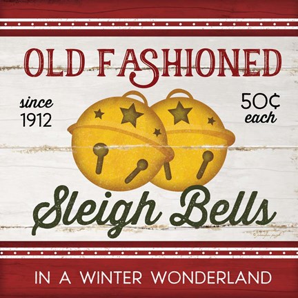 Framed Sleigh Bells Print