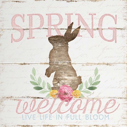 Framed Spring Welcome Print