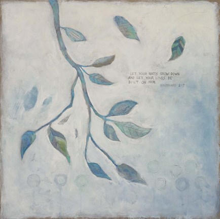 Framed Built on Him Print