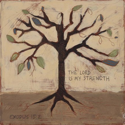 Framed Lord is My Strength Print