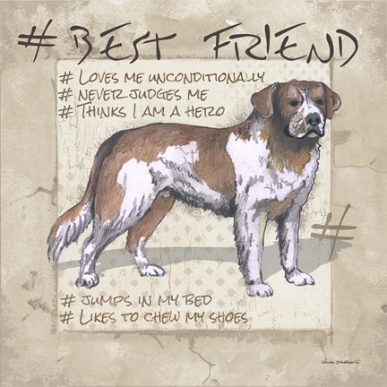 Framed Hashtag Print