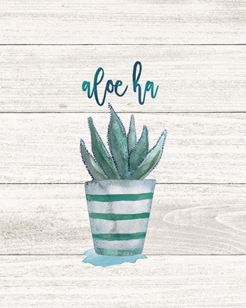 Framed Aloe Ha Print