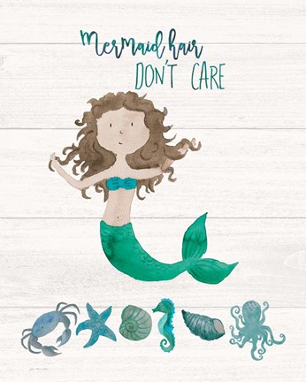 Framed Mermaid Hair Print