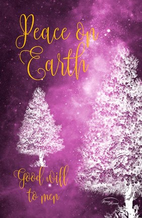 Framed Peace on Earth, Good Will to Men Print