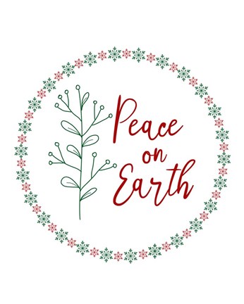 Framed Peace on Earth Print