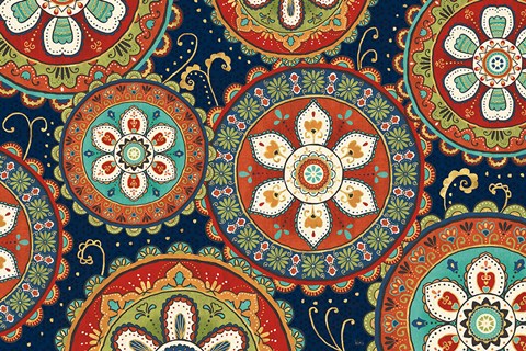 Framed La Vida Loca IX Blue Print