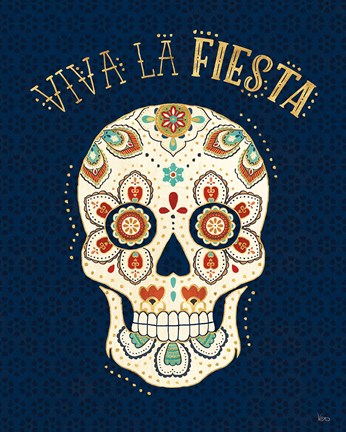 Framed La Vida Loca IV Blue Print