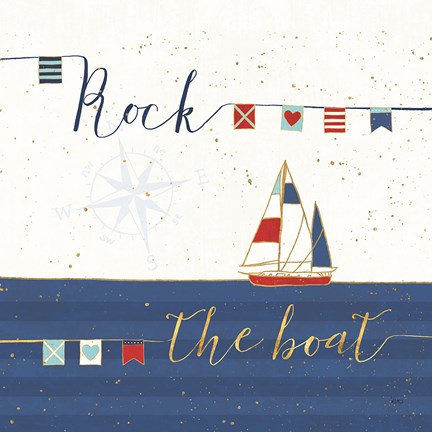 Framed Underlined Nautical II Print