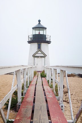 Framed Brant Point Lighthouse Print