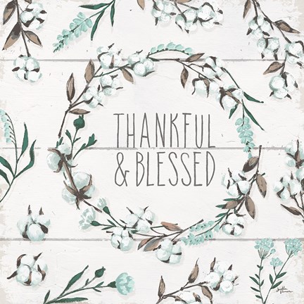 Framed Blessed VI Print