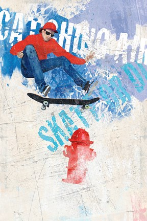 Framed Catching Air I Print