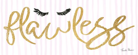 Framed Think Pink II Gold Print