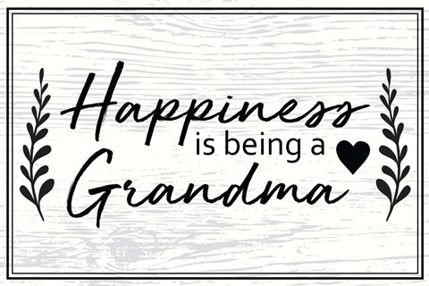 Framed Happiness is Being a Grandma Print