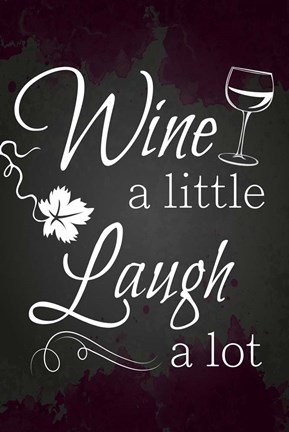 Framed Wine a Little Print