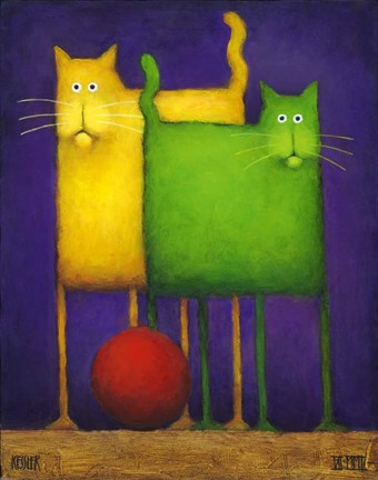 Framed Double Trouble I Print