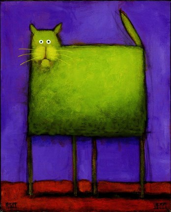 Framed Green Trouble II Print