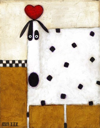 Framed Love Dog Print