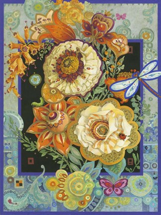 Framed Floral Fiesta Print