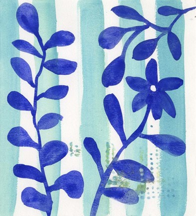 Framed Talavera Blu Print