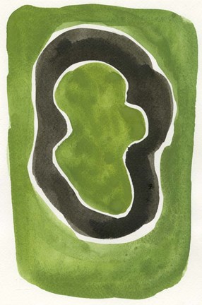 Framed Jade Black Print