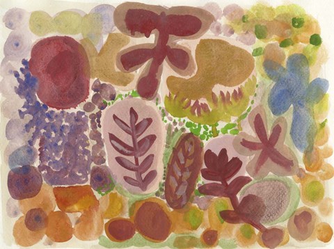 Framed Garden of Pink Print