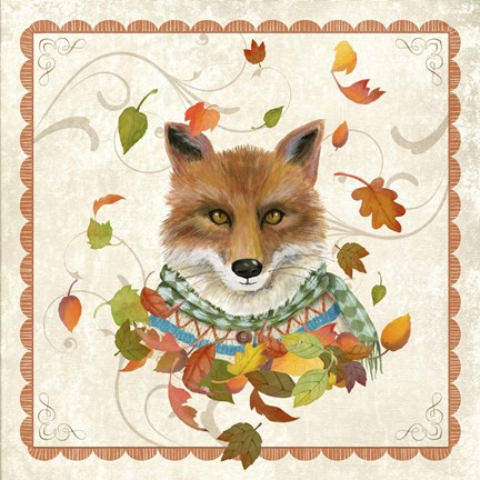 Framed Fall Fox Print